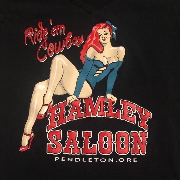 HAMLEY Saloon t-shirt, pin-up girl. - Picture 2 of 4